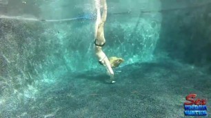 Ali may - Handstand Goofing - Underwater Model