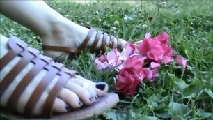 Removing my Sandals and using my Perfect to Play with Grass
