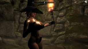 Skyrim Naked Futanari Witch Ryona