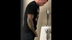 Hot Tatted Guy Pissing 2