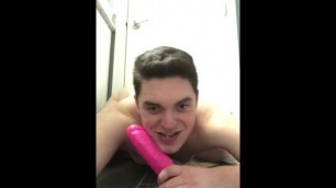 Taking an 8 Inch Dildo in my Tight and Tiny Hole