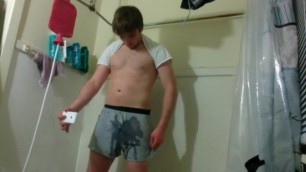 Pissing myself in Boxers