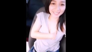 Thai Public Masturbate in Car