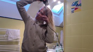 Drying Hair Post Bath