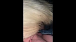 POV Sexy Blonde Teen Swallows my Cum