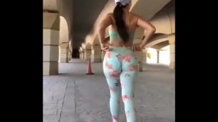 Sexy Girl Walking with Big & Natural