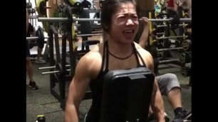 Delicious Chinese FBB Destroying her Shoulders