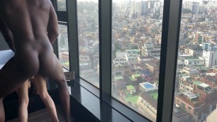 BBC fucks wife in a high end hotel with a view