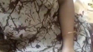 Desi Aunty handjob and Boobs fondling with Uncle