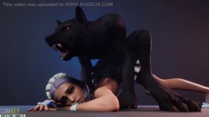 Werewolf mates with Big Butt maid | Big Cock Monster | 3D Porn WildLife