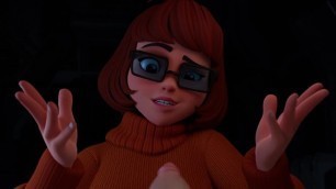 Velma Gives a Blowjob in the Dark